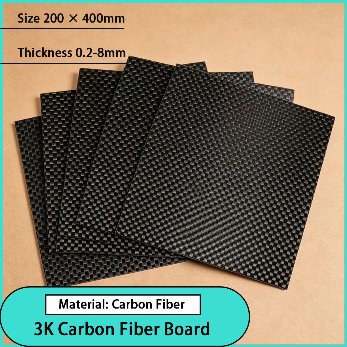 Sports Equipment Used - Placa de fibra de carbono 3K
