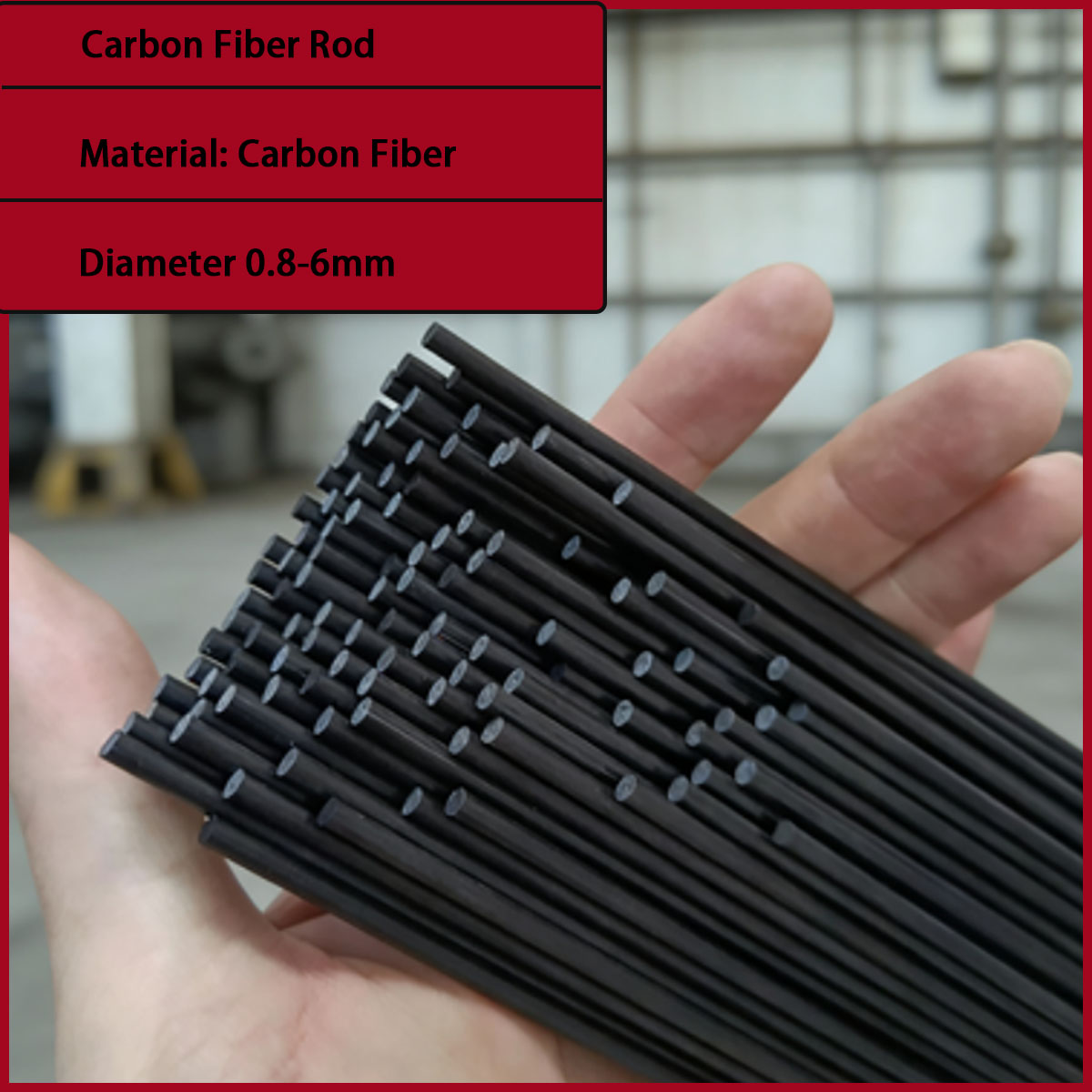 Sports Equipment Used - As hastes de fibra de carbono