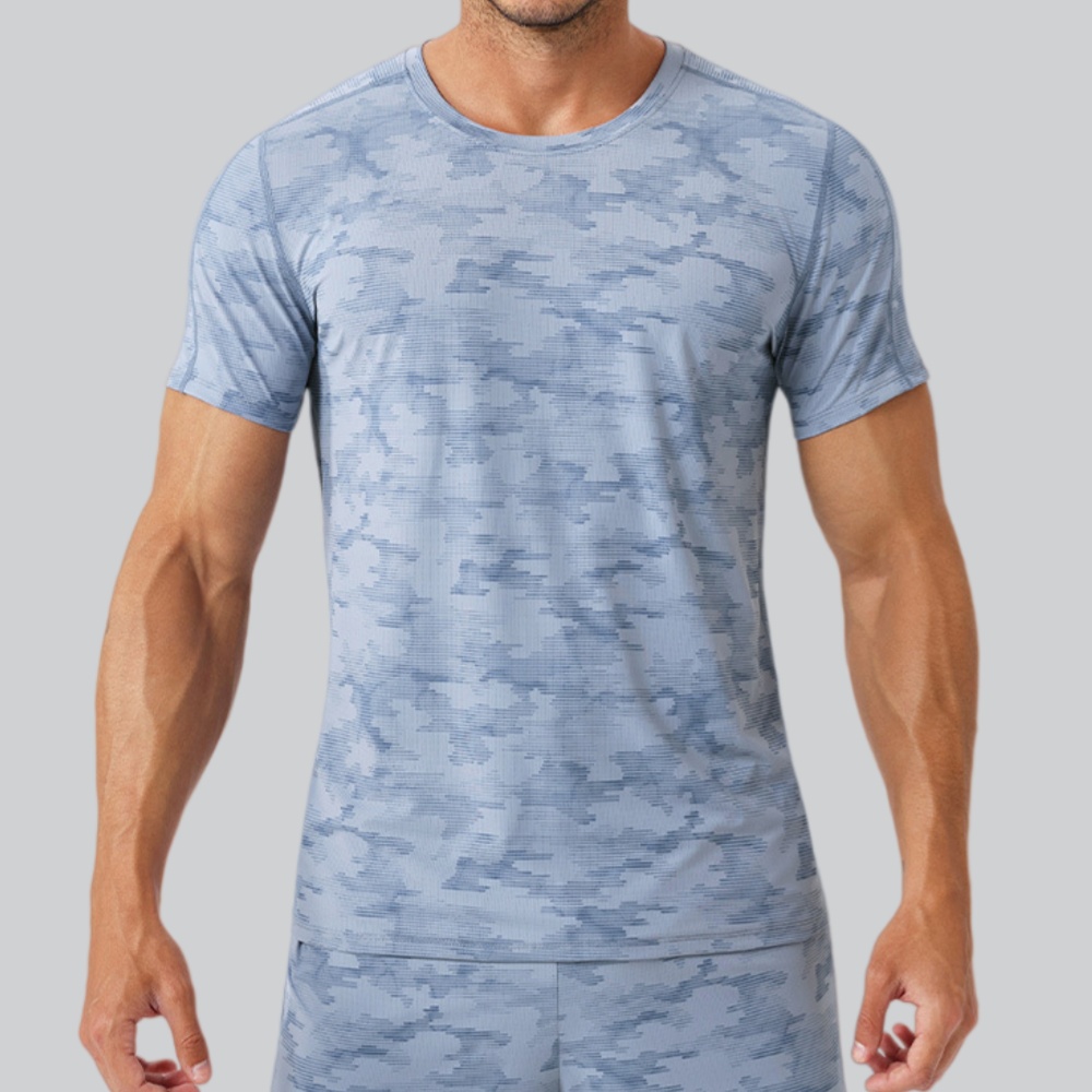 Camiseta masculina com gola re - Sports Equipment Logo avaliação e preço