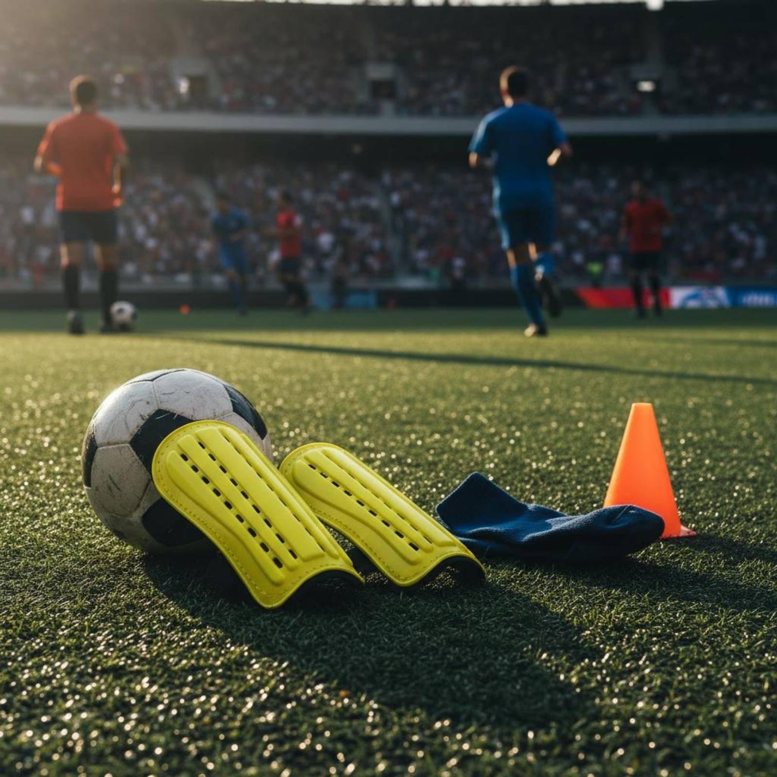 Caneleiras de Futebol com Tira - Sports Equipment Football avaliação e preço