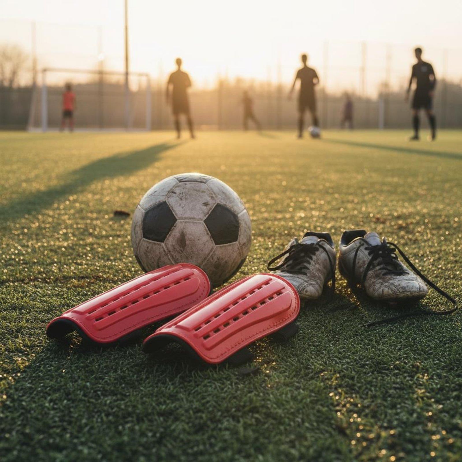 Caneleiras de Futebol com Tira - Sports Equipment Football avaliação e preço