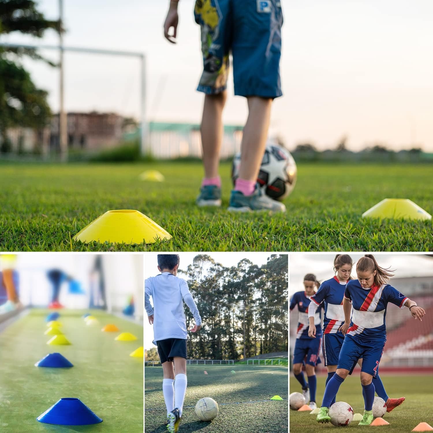 5 Peças de Cones de Treinament - Sports Equipment Football avaliação e preço
