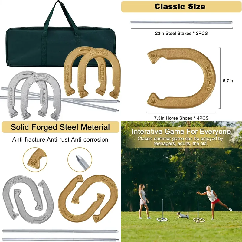 Conjunto Clássico de Ferradura - Horseshoe Game Set avaliação e preço