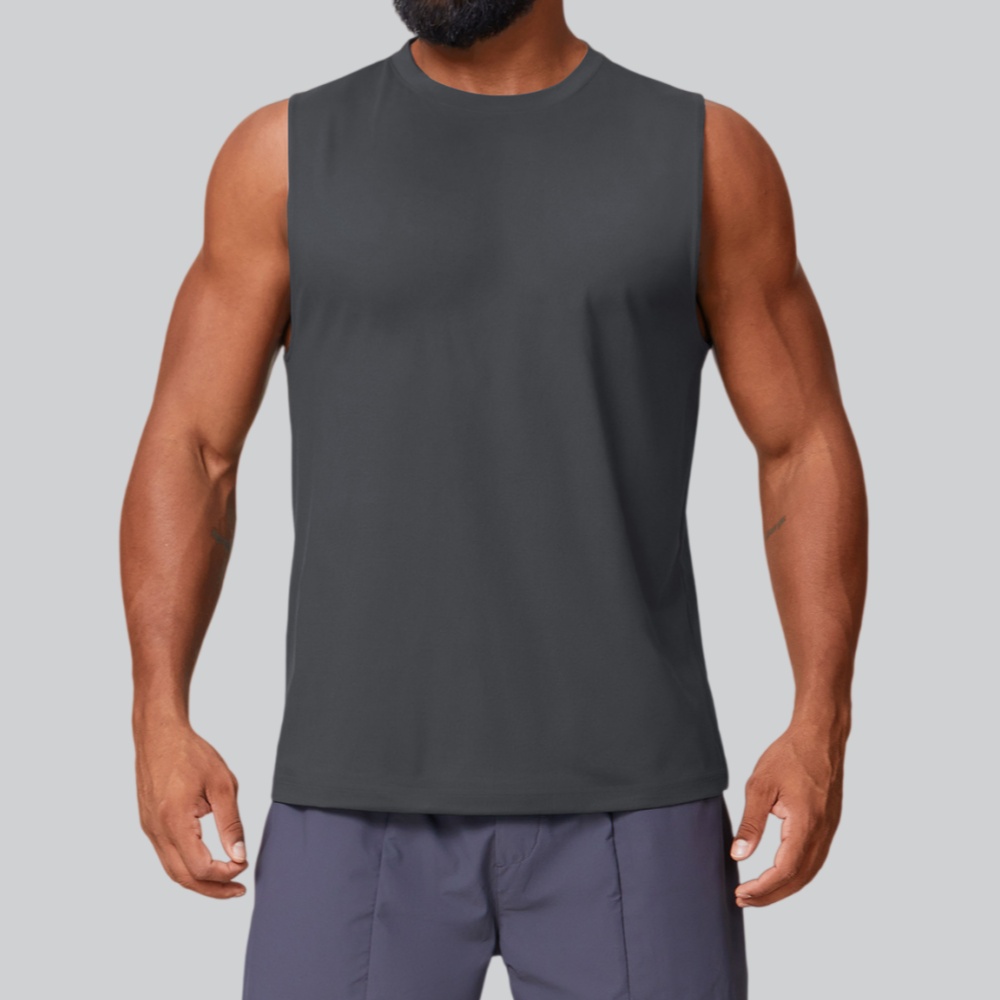 Camisetas Sem Mangas para Fitn - Sports Equipment Logo avaliação e preço
