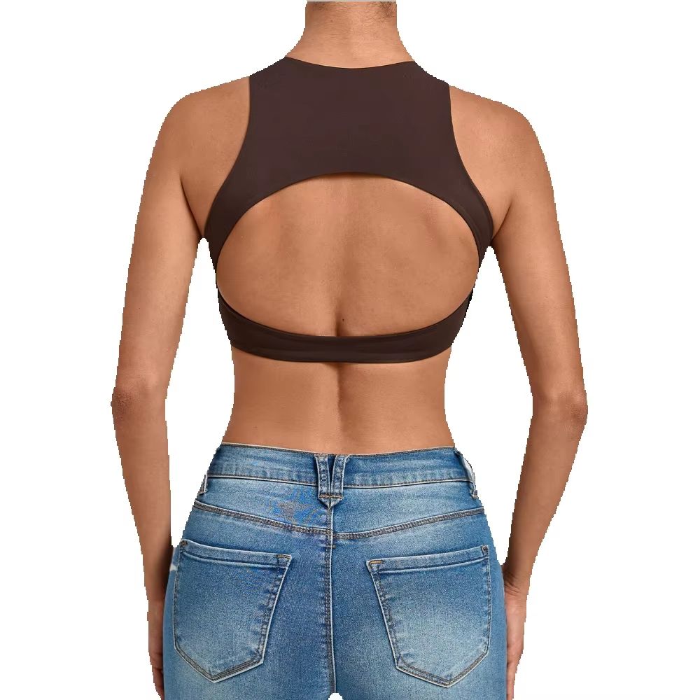 Top esportivo feminino de gola - Sports Equipment Logo avaliação e preço