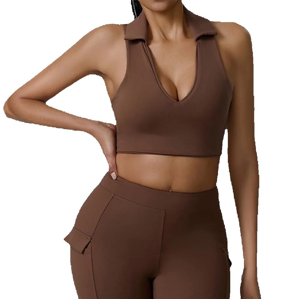 JUREN Top de Yoga Feminino com - Sports Equipment Logo avaliação e preço