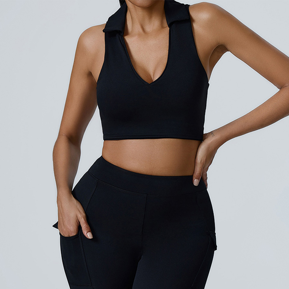 JUREN Top de Yoga Feminino com - Sports Equipment Logo avaliação e preço